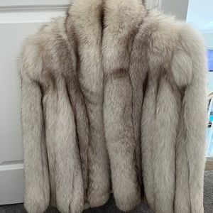 Elegant Cream Fur Coat